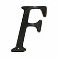 Pamex 4in Zinc Nail On House Letter F Matte Black Finish DD0740FBL